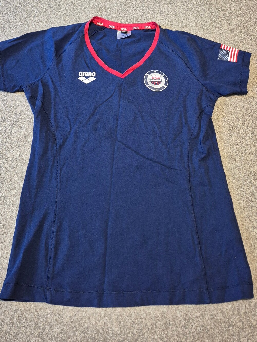 Womens Usa Swimming T Shirt Size Small